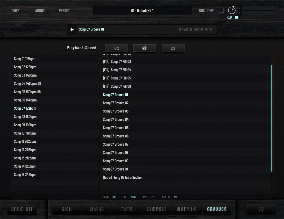 MIDI Groove Library